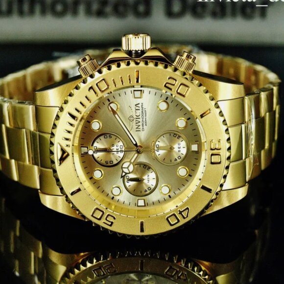 Invicta 44mm 18K Men's Pro Diver Watch! New!